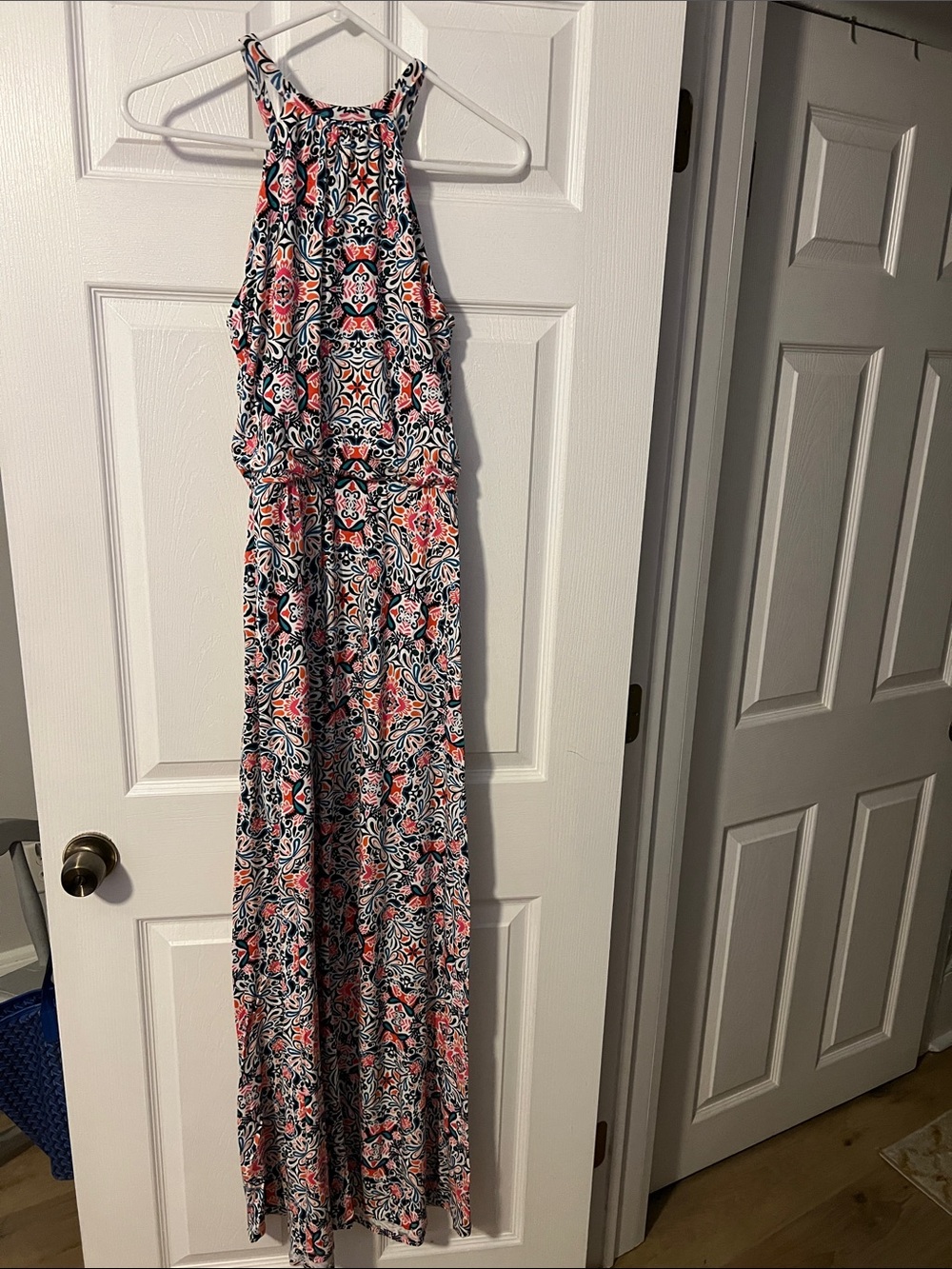 *FINAL OFFER* Cynthia Rowley Multicolor Floral-Print Halter Maxi Dress